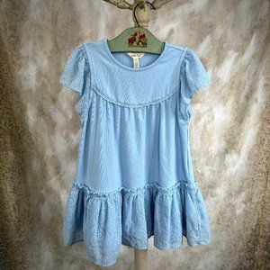 Matilda Jane Blue Eyelet Dress - 6 Like New